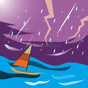 插图 暴风雨 印象派 帆布 运动 照片 绘画 操纵 打印