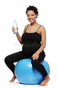 成人 照顾 健康 宝贝 运动 母亲 在室内 怀孕 美丽的
