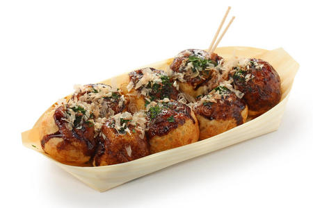 takoyaki，章鱼丸，日本菜