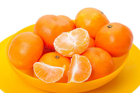 黄橘子水果图片