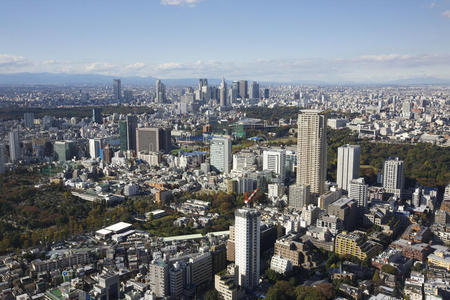 大都会 公寓 大都市 商业 建筑学 风景 日本 天线 高的