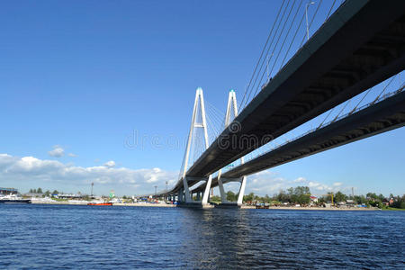 电缆支撑桥圣彼得堡