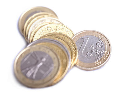 欧元硬币。