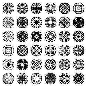 圆形图案.设计元素.照片