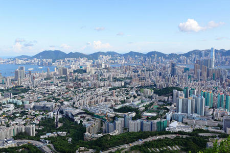 香港拥挤的城市