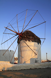 希腊mykonos风车