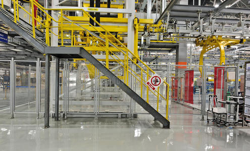 机械楼梯车间楼梯照片