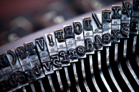 旧打字机字母