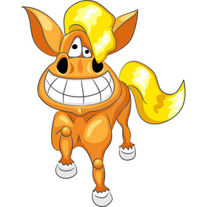 金馆长搞笑矢量卡通快乐搞笑马照片