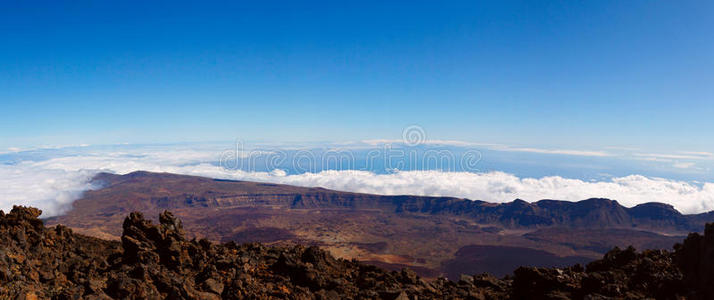 泰德火山晴天图片