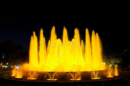 巴塞罗那的喷泉。