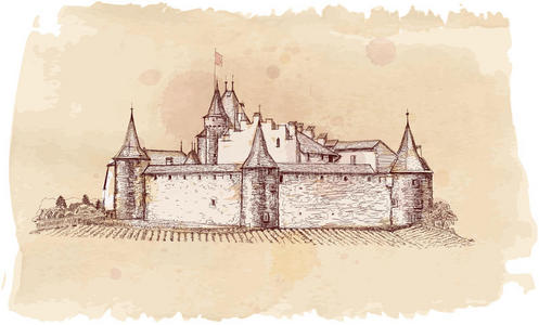 瑞士中世纪艾格尔城堡