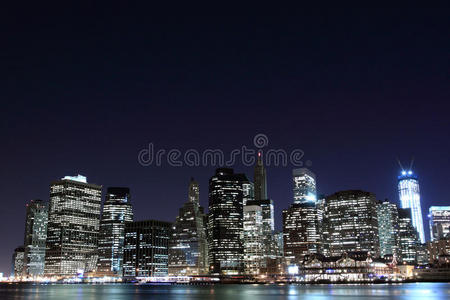 曼哈顿下城夜空