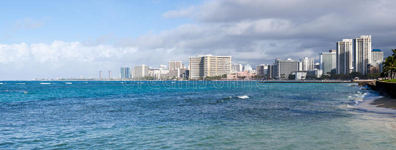 威基基海锋全景图