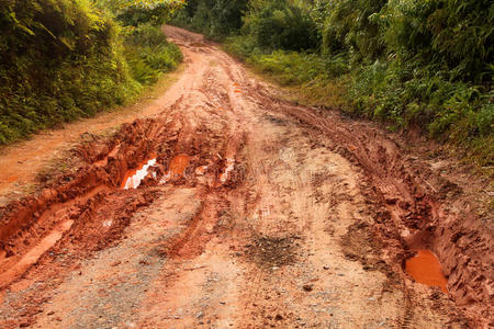 泥泞的道路