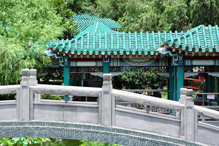 有桥的中国传统园林