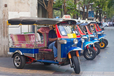 泰语 街道 发动机 交通 头灯 城市 金属 乌尔 曼谷 亚洲