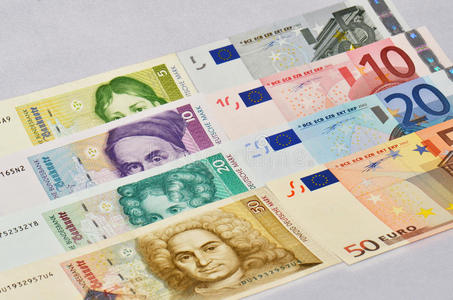 德国欧元欧元德国马克照片