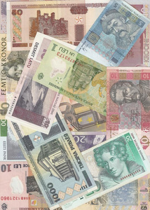 欧洲纸币的背景