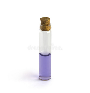 紫罗兰色液体玻璃瓶