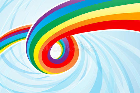 抽象彩虹流