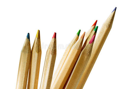 一组铅笔。