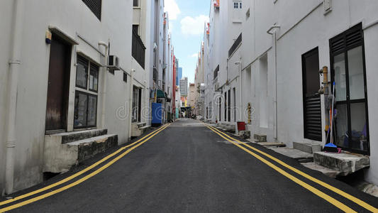 空荡荡的街道照片