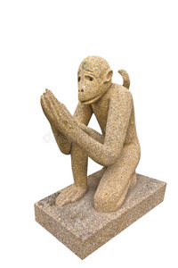 泰国猴子雕塑