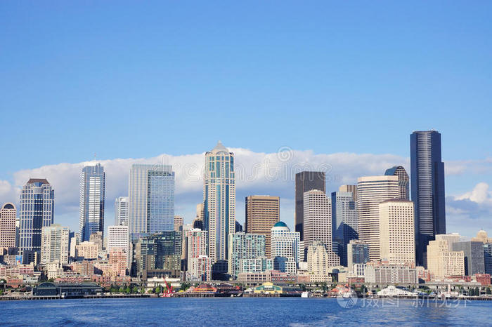 华盛顿州西雅图的天际线