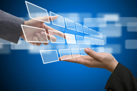 虚拟技术触摸屏界面照片