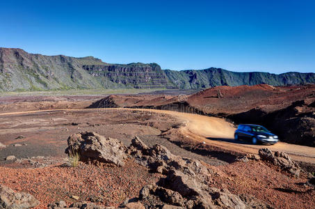 火山景观道路