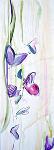 蝴蝶 特写镜头 帆布 艺术品 手工制作的 花的 粮食 昆虫