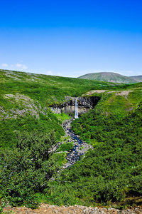 冰岛斯卡夫塔费尔国家公园的斯凡夫洛斯。