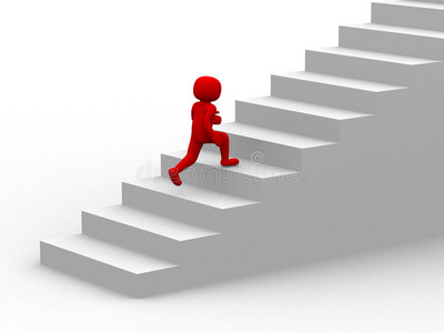 三维人爬楼梯-楼梯照片