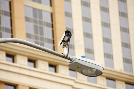 视频 照相机 监控 中国中央电视台 班长 监测 安全的 街道