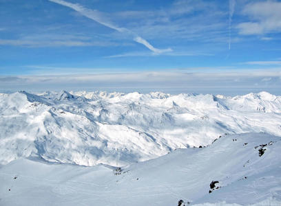 雪山法国阿尔卑斯山