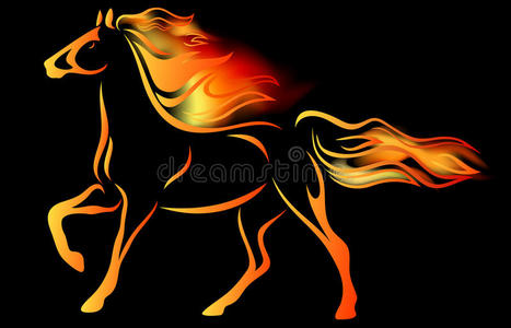 火马矢量照片