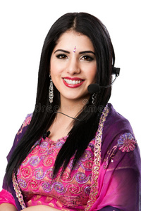 快乐印度客户服务代表照片