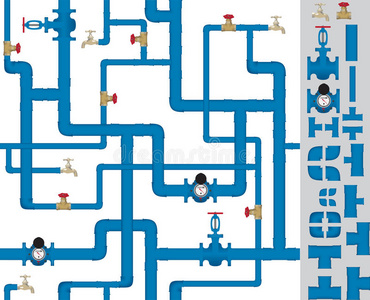 管道迷宫图片