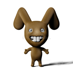 滑稽卡通兔照片