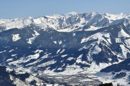 奥地利阿尔卑斯山滑雪场