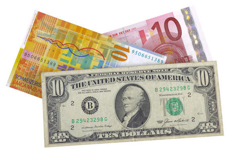 欧元美元和法郎