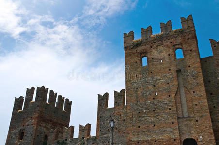 维斯康蒂城堡。卡斯特尔阿夸托。埃米利娅罗曼尼亚。意大利。