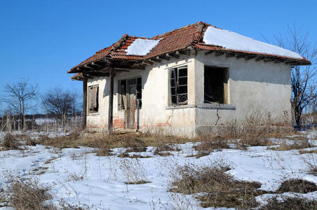 保加利亚的废弃房屋