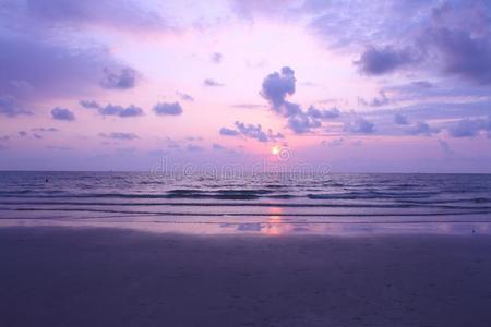 海上日落