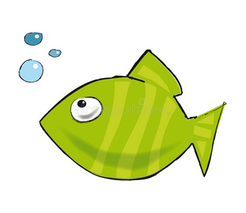 字母表 画笔 泡泡鱼河豚河豚科或河豚媒介中的河豚鱼卡通气球鱼很可爱