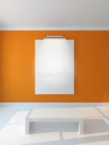 vertikal海报橙色墙壁
