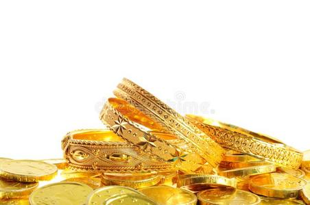 很多金币照片