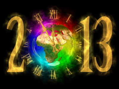 2013新年快乐欧洲非洲亚洲