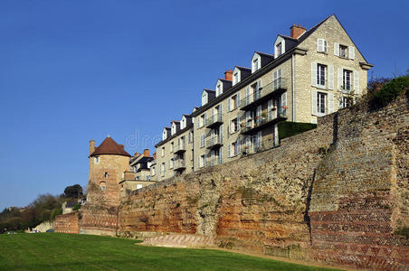 法国勒芒的旧围墙